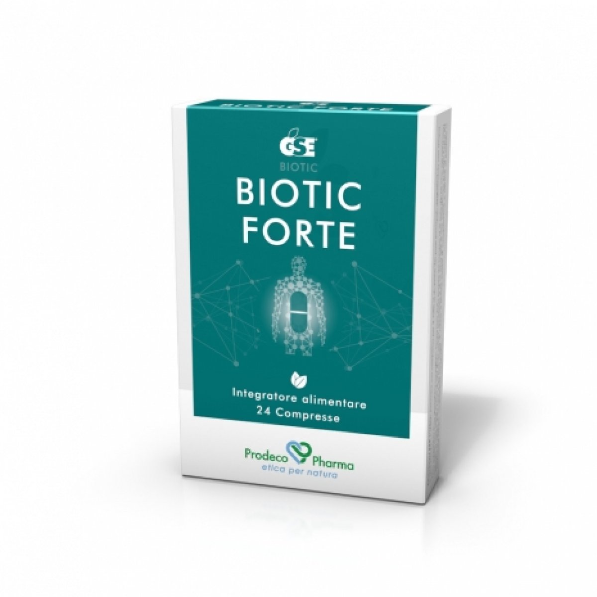 GSE Biotic FORTE - Prodeco Pharma GSE Biotic forte è L'ALTERNATIVA NATURALE agli antibiotici di sintesi e alle cure cortisoniche, EFFICACE e priva di effetti collaterali. 24 compresse
