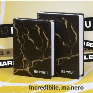 DIARIO BEYOU - GOLD MARBLE