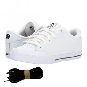 C1RCA CERO Scarpa sportiva White black in pelle liscia