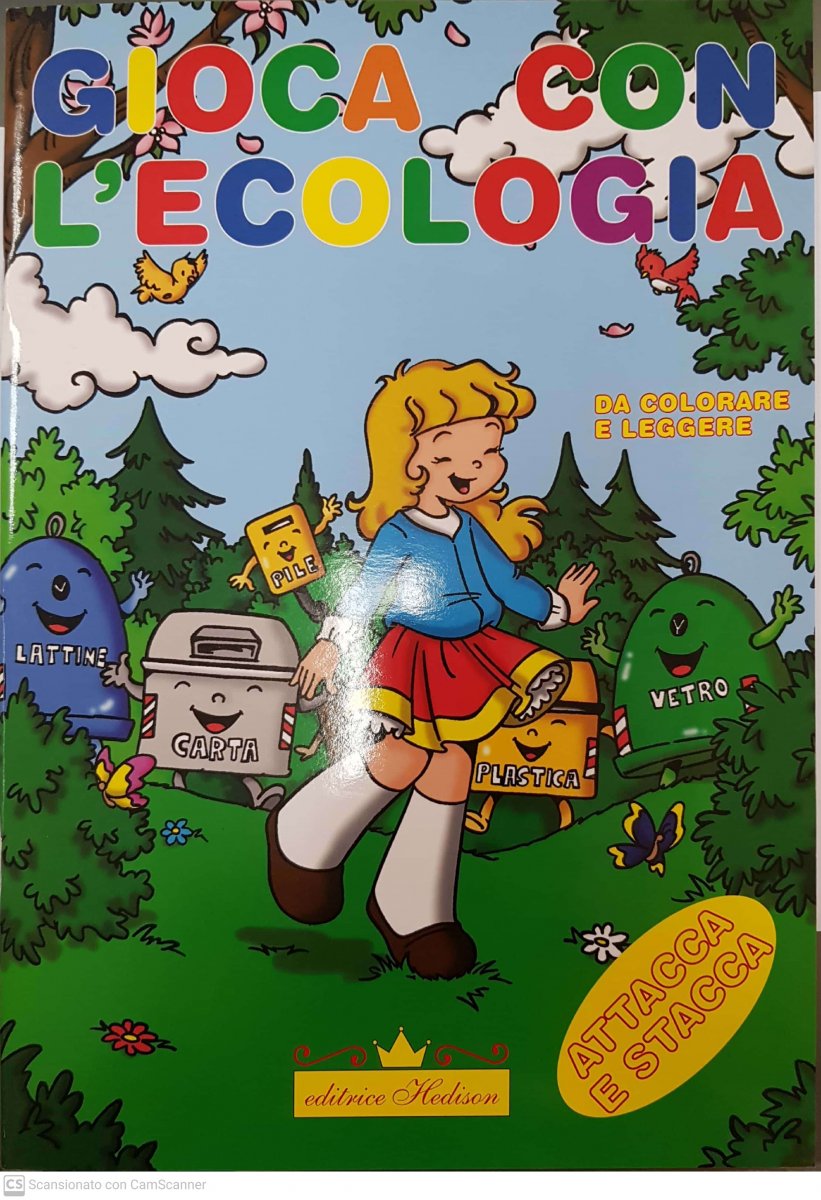 Gioca con l'ecologia ediz. Hedison da colorare e leggere, attacca stacca