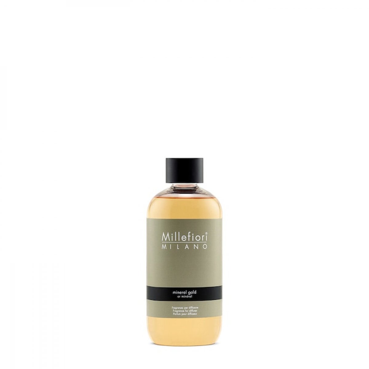 Ricarica per diffusore a bastoncini Millefiori Milano Mineral Gold - area olfattiva agrumata fresca - 500 ml