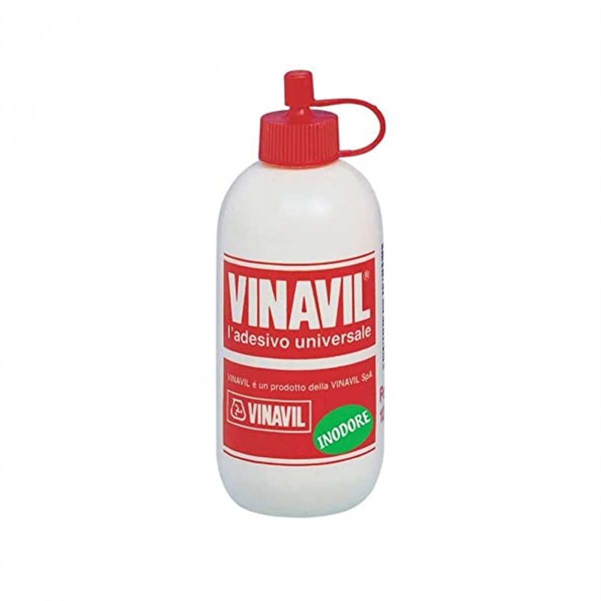 Colla Vinilica Vinavil Universale, Senza solventi, inodore, trasparente dopo l’essiccazione. 250g Bianco VINAVIL