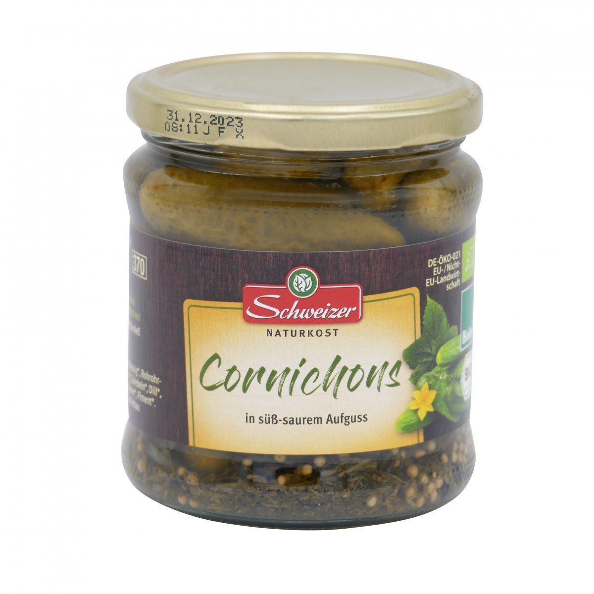 Cetrioli Cornichons Bio Cetrioli Agrodolci da agricoltura biologica BIOLAND