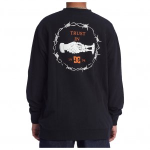 DC Shoes Felpa girocollo trust us crew black