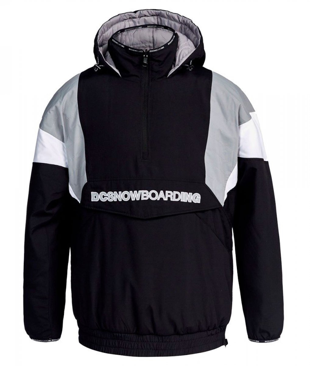 DC Shoes Giacca snow Transition Reversible Anorak Black White DC