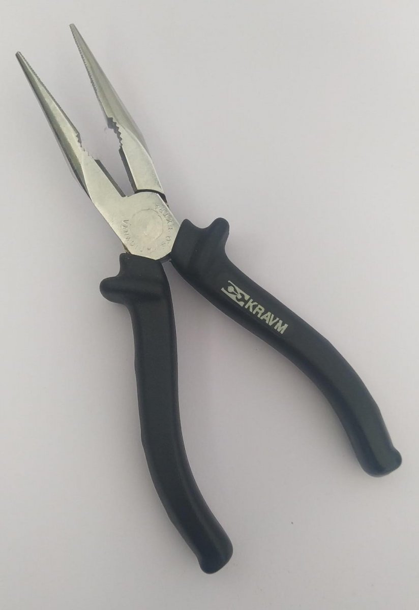 PINZA A BECCHI LUNGHI 1/2 TONDI MM.160 MANICOI RIVESTITI KRAVM