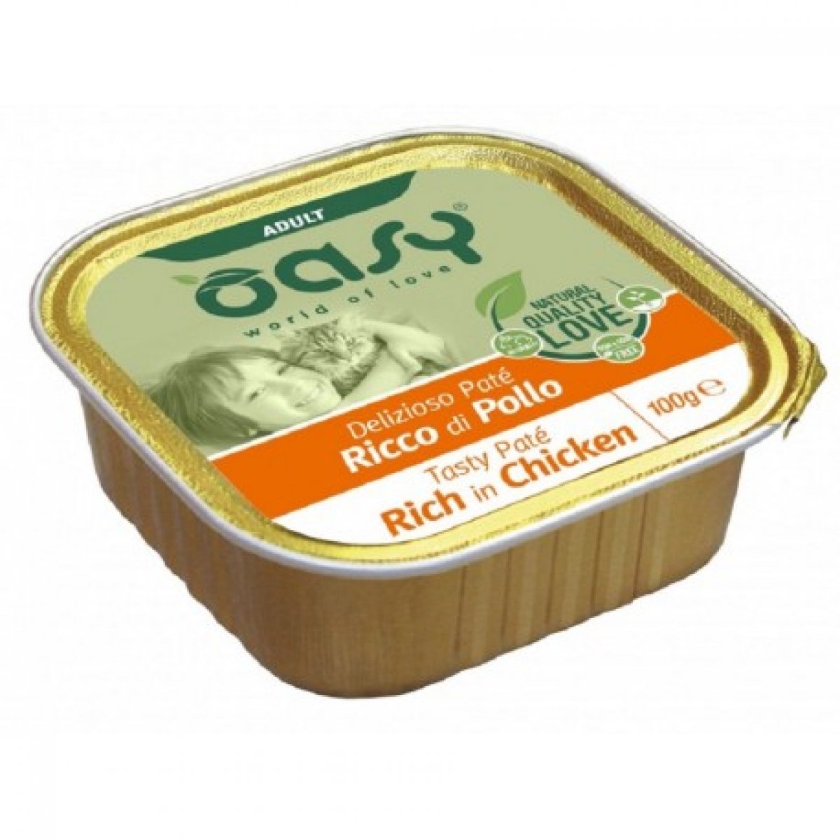 OASY GATTO WET DELIZIOSO PATE' POLLO 100GR