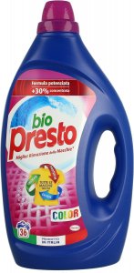 DETERSIVO LAVATRICE BIO PRESTO PER COLORATI 36 LAVAGGI LT 1.8