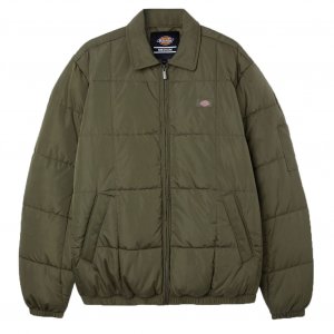 DICKIES PIUMINO EISENHOWER PUFFER MILITARY GREEN