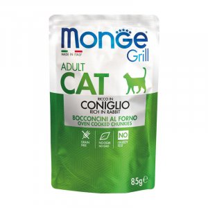 MONGE CAT 85gr - busta CONIGLIO bocconcini
