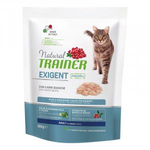 NATURAL TRAINER 300 gr crocchette per GATTI ESIGENTI alle CARNI BIANCHE
