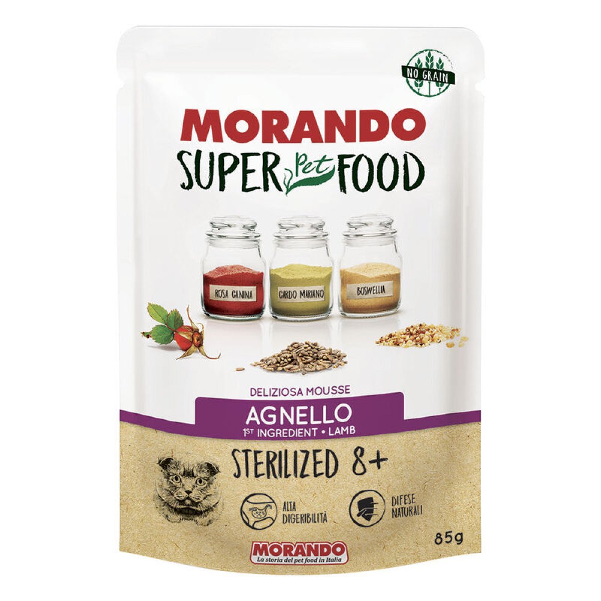 Morando SuperPetFood GATTI mousse con AGNELLO 85 gr
