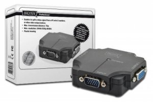 VIDEO SPLITTER COMPATTO PER 2 MONITOR VGA