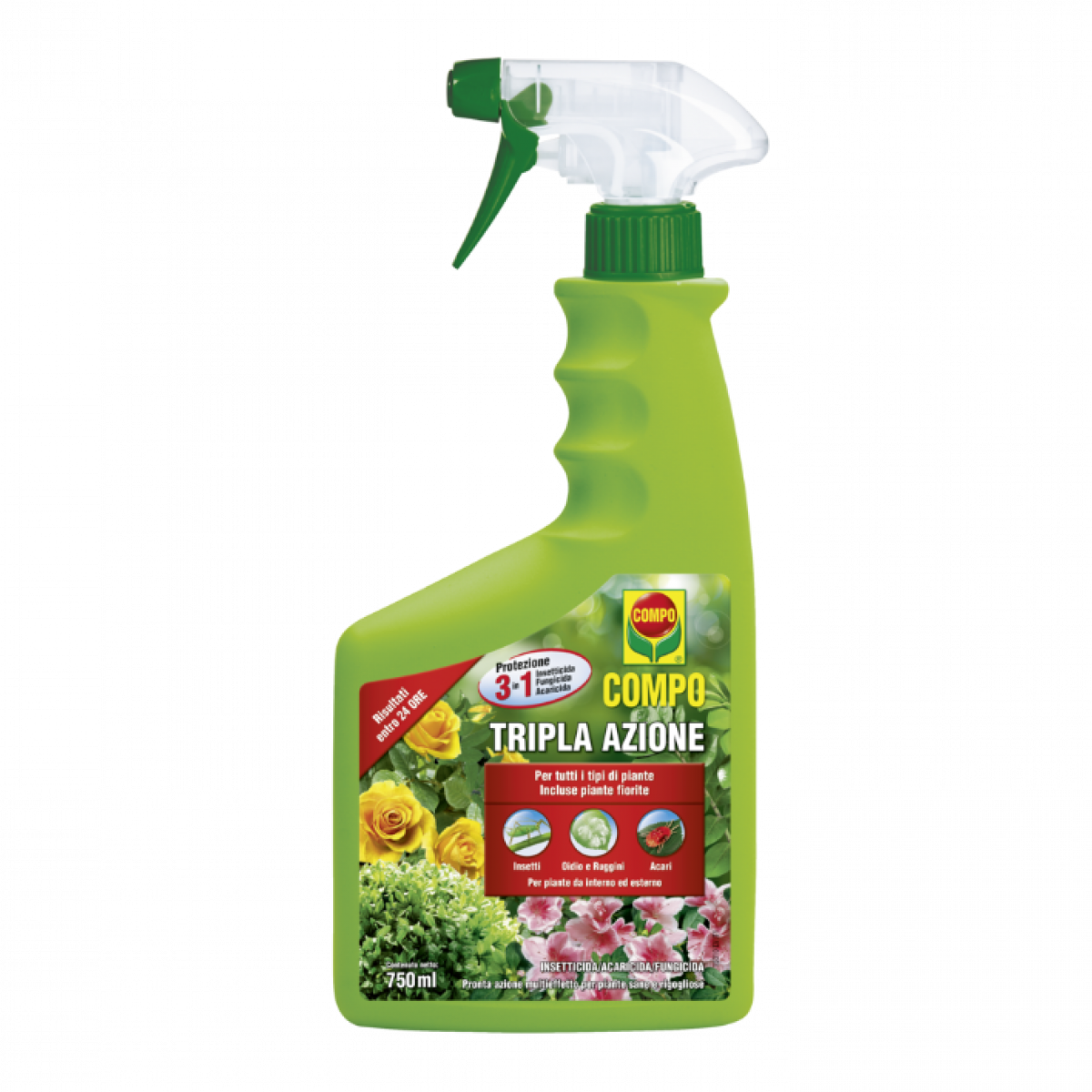 Antiparassitario e fungicida Duaxo tripla azione Compo - 100 ml