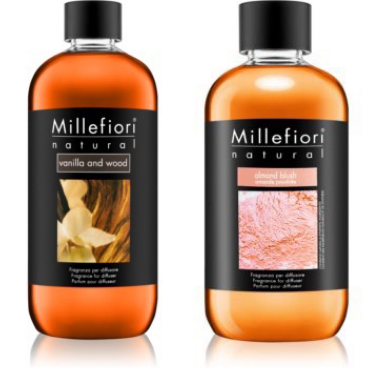 1 Ricarica per diffusore a bastoncini Millefiori Milano - area olfattiva dolce - 250 ml