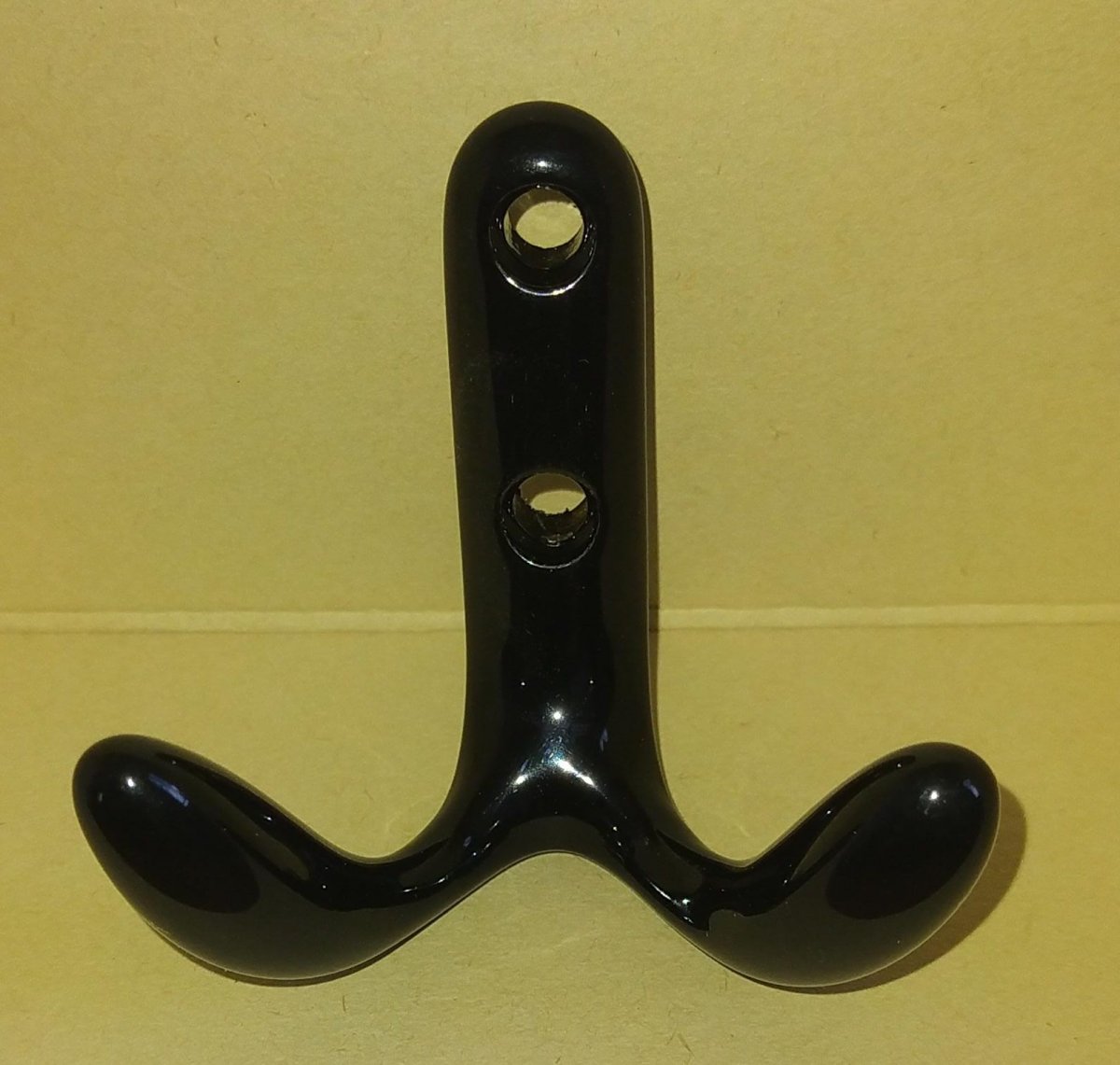 GANCIO APPENDIABITI A PARETE IN OTTONE COLORE NERO VALLI&COLOMBO
