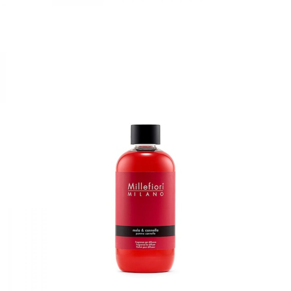 Ricarica per diffusore a bastoncini Millefiori Milano Mela e Cannella - area olfattiva legnosa/speziata - 500 ml