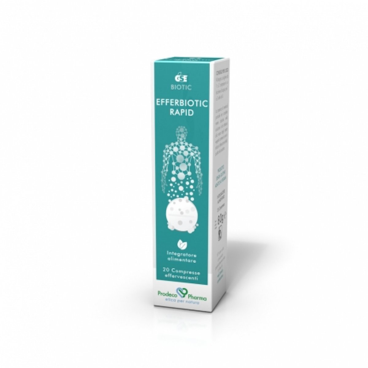 GSE Efferbiotic Rapid - Prodeco Pharma Integratore a base di Estratto di semi di Pompelmo e Uncaria tomentosa, che contribuiscono all'equilibrio microbico dell'organismo e favoriscono le naturali difese immunitarie. Confezione: tubo astucciato da 20 compresse effervescenti.