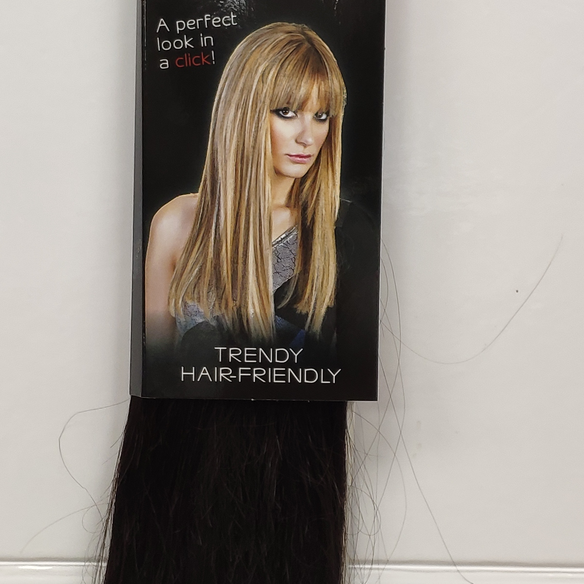 Hair extension con clip Nero