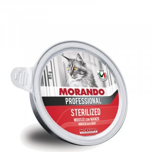 MORANDO gatto sterilizzato MOUSSE 85gr MANZO
