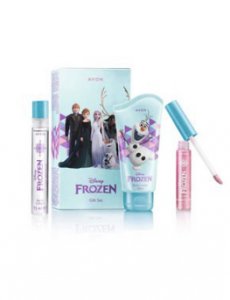 Set Regalo BIMBA Frozen Disney 4 pezzi lucida labbra, colonia, bagnoschiuma, profumo borsetta)