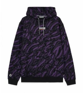 OCTOPUS Brand SCI-FI Hoodie Felpa cappuccio Purple
