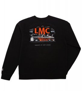 LOSER MACHINE Felpa girocollo Uomo chase custom fleece Black