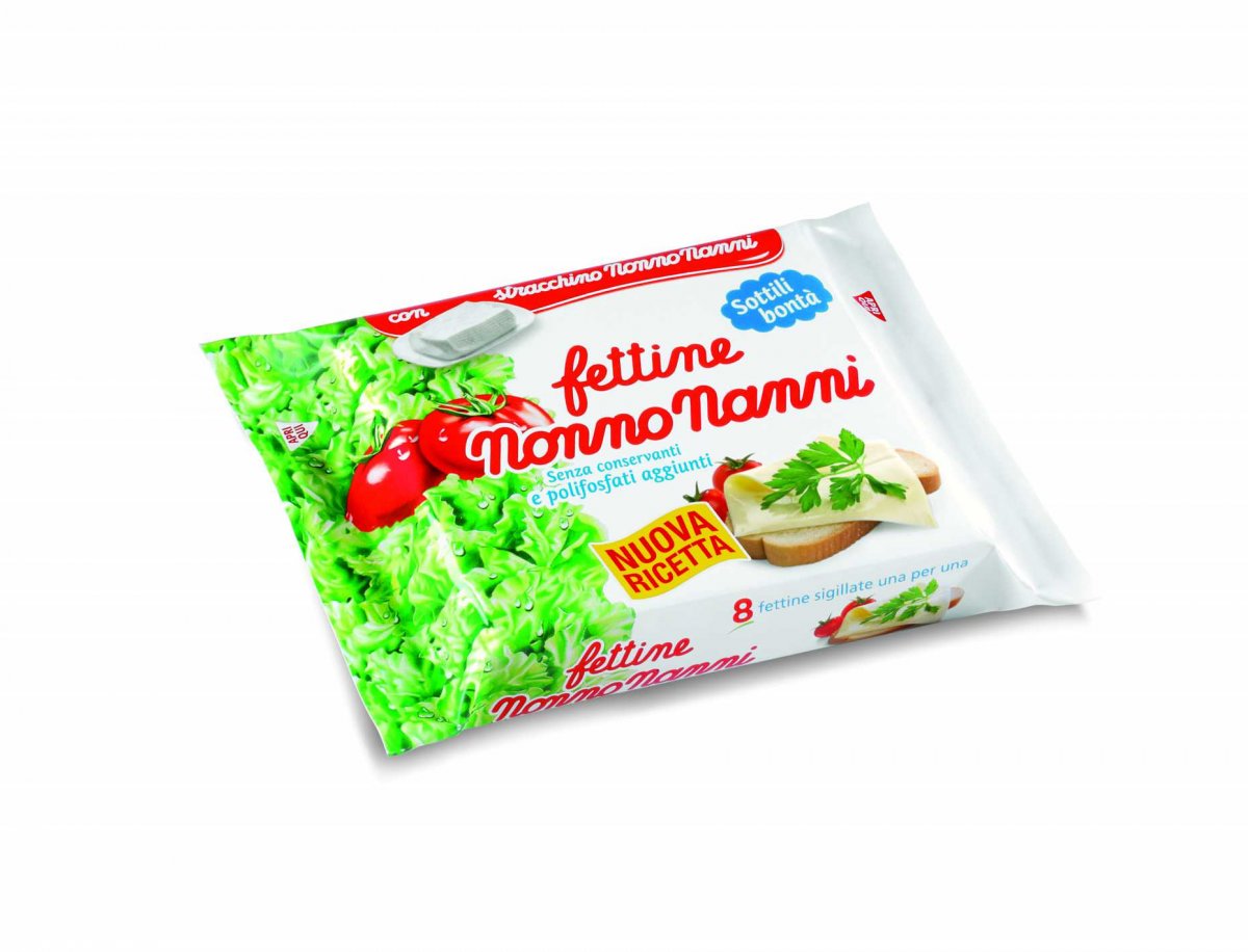 FETTINE DI FORMAGGIO STRACCHINO NONNO NANNI GR. 140 LATTERIA MONTELLO SPA