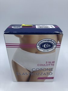 2 slip culotte cotone elasticizzato