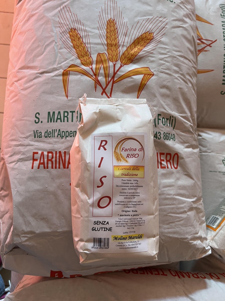 Farina di riso 1kg macinato a pietra gluten free 