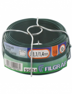 Filo plastificato/zincato ø 1.1/1.4mm bobina da 30m