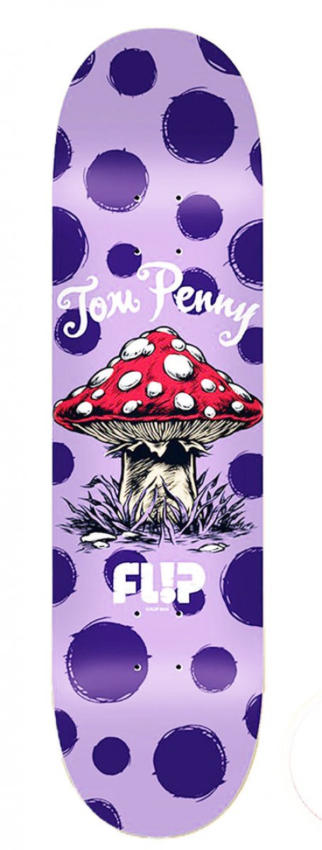 FLIP Skateboards Tavola da skate Dots Reboot Deck 8.125' purple Grip incluso FLIP Skateboards