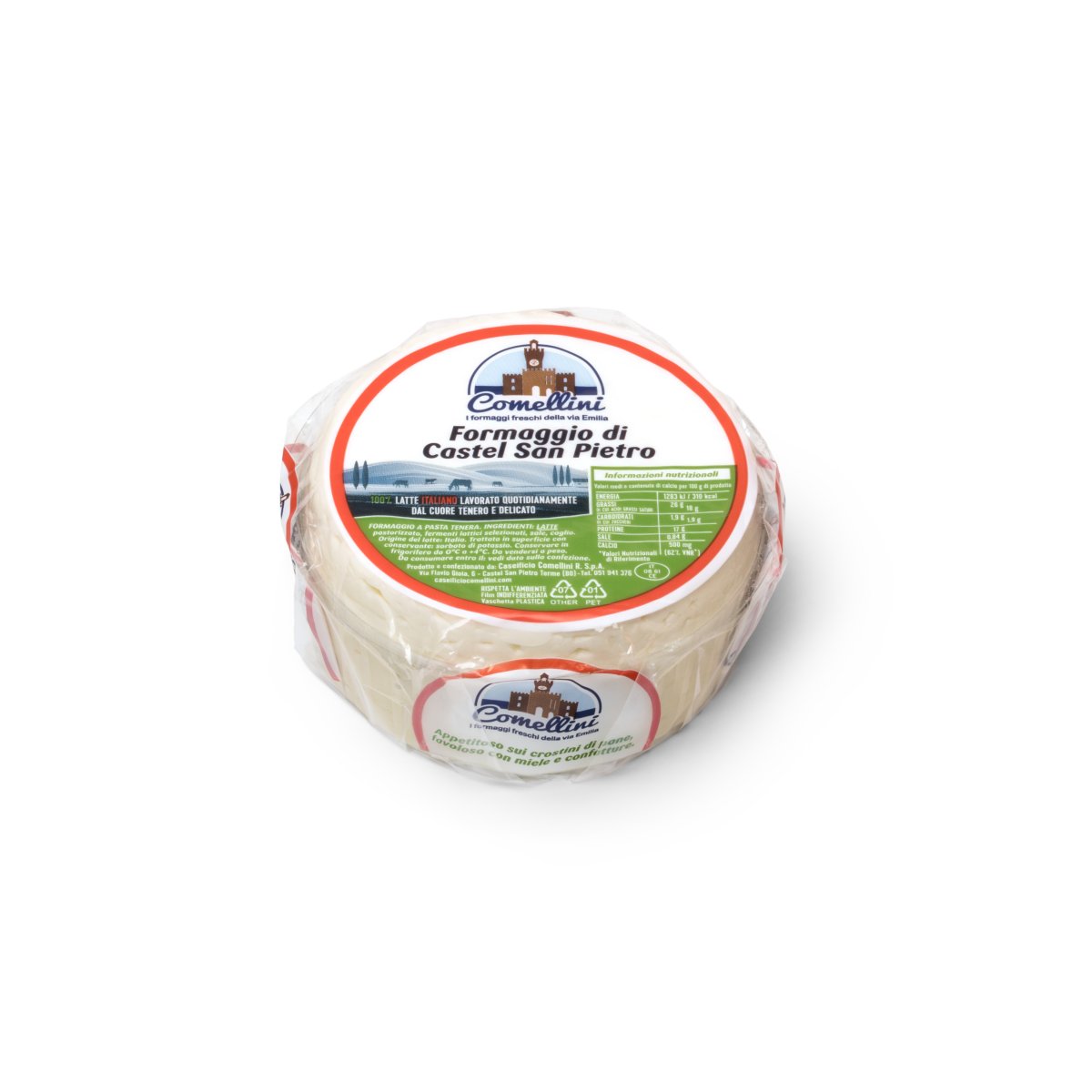 FORMAGGIO CASTEL S.PIETRO GR. 400 circa CASEIFICIO COMELLINI ROBERTO SPA