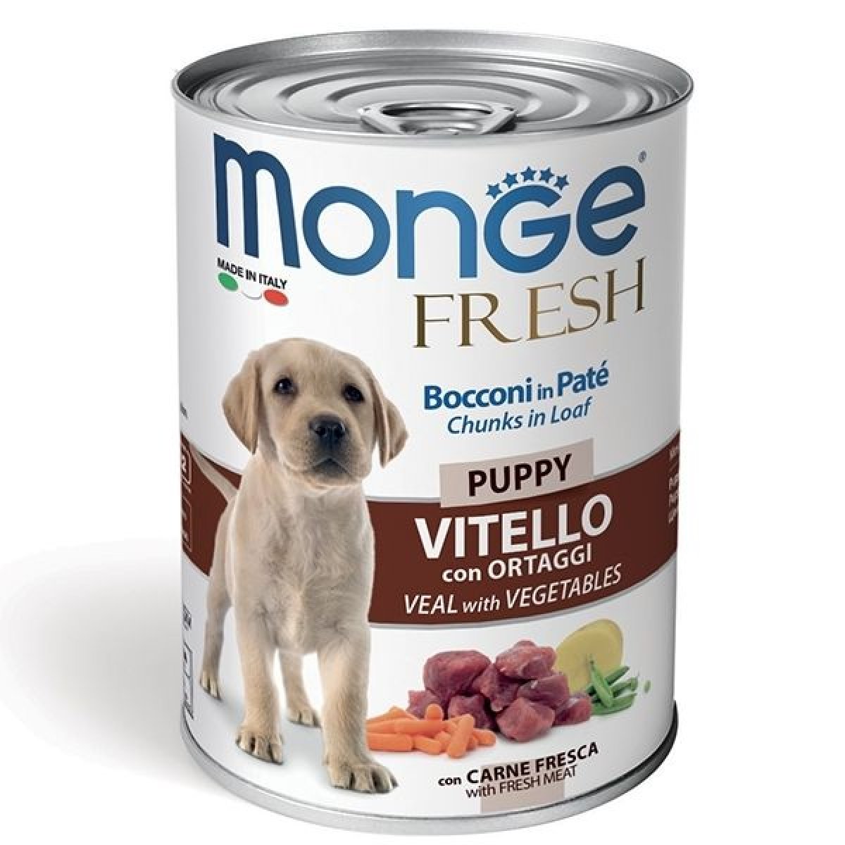 MONGE CANE UMIDO FRESH PUPPY VITELLO ORTAGGI 400GR