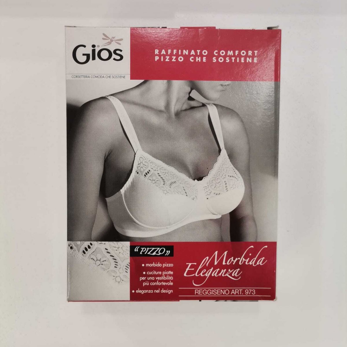 gios reggiseno 973 reggiseno con coppe foderate in cotone per un contatto naturale sulla pelle