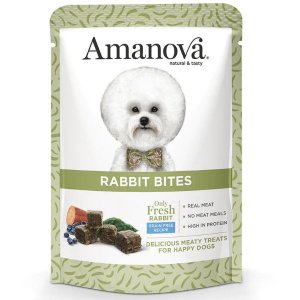 AMANOVA Snack per cani grain free 100 gr CONIGLIO