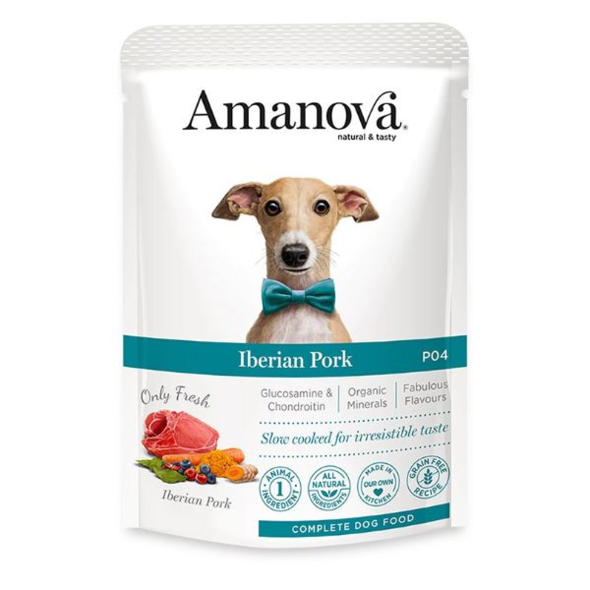 AMANOVA Dog Adult Umido Grain Free 100 gr - MAIALE IBERICO 