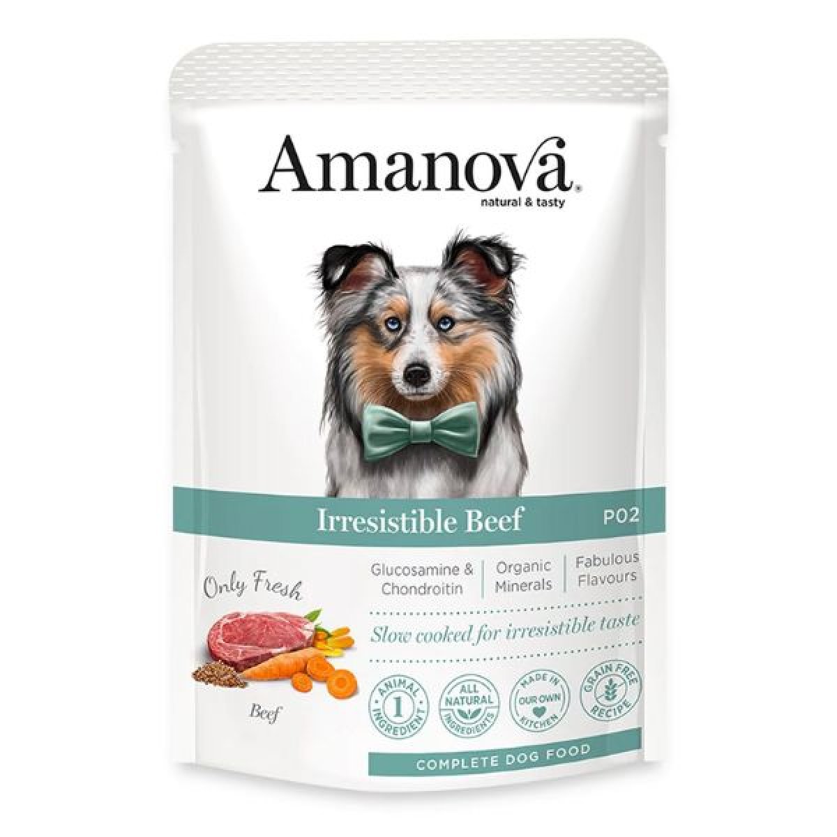 AMANOVA Dog Adult Umido Grain Free 100 gr - VITELLO FRESCO 