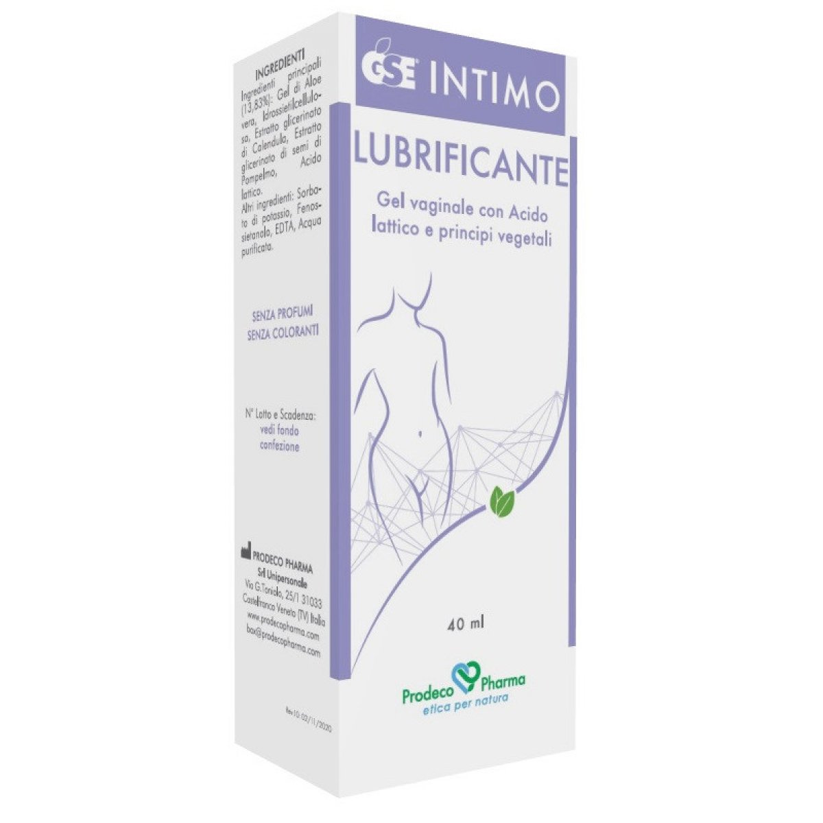 GSE Intimo Lubrificante - Prodeco Pharma Indicato in caso di secchezza o insufficiente lubrificazione della mucosa e conseguente difficoltà al rapporto sessuale. 2 tubi da 20 ml con e 6 cannule monouso.