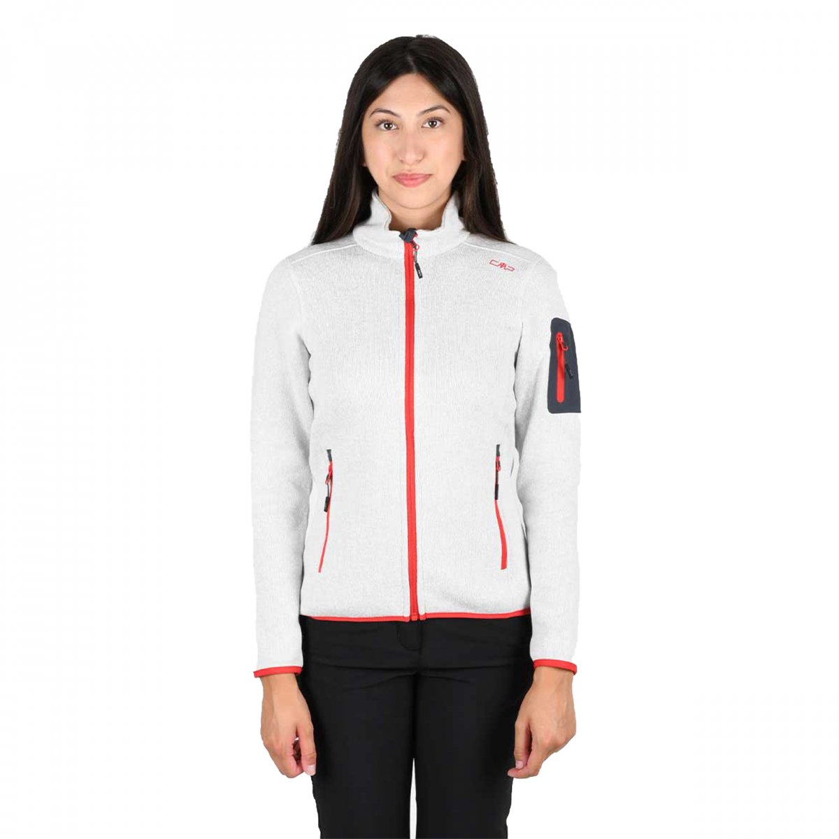 CMP pile donna full zip knit tech art3h14746 col.04xh ghiaccio Novità
