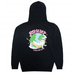 RIPNDIP Felpa con Cappuccio High the life Black