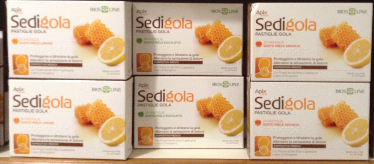 Sedigloa Pastiglie gusto Miele Limone Bios Line