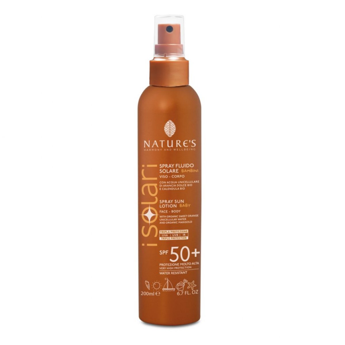 Spray Fluido Solare Bambini SPF 50 Nature's