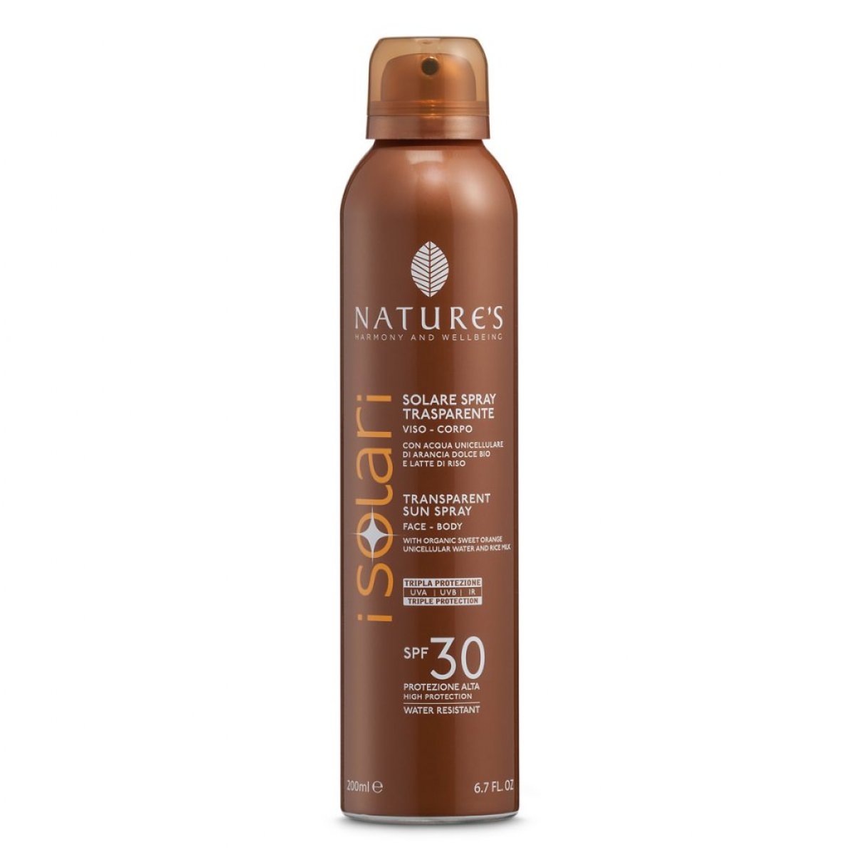Solare Spray Trasparente SPF 30 Nature's