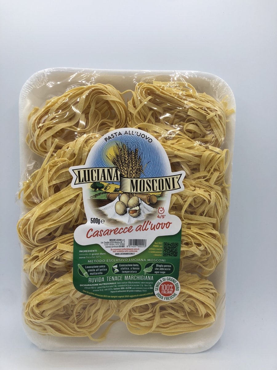 PASTA ALL'UOVO NIDI CASERECCE N 25 VASSOIO GR 500