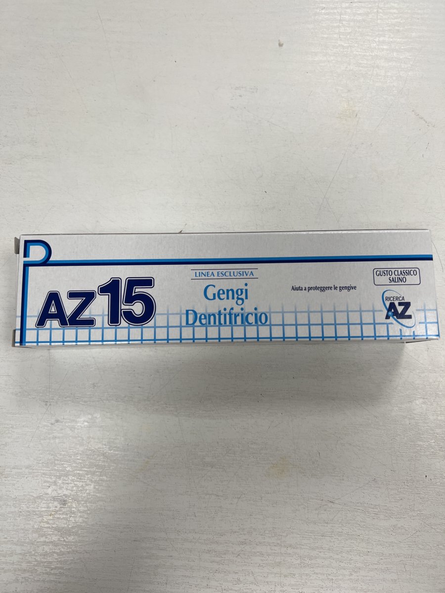 Dentifricio AZ 15 gusto classico salino Dentifricio a Z 15 Gengis dentifricio linea esclusiva aiuta a proteggere le gengive