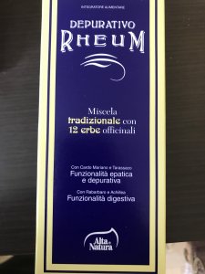 Depurativo Rheum miscela con 12 erbe officinali