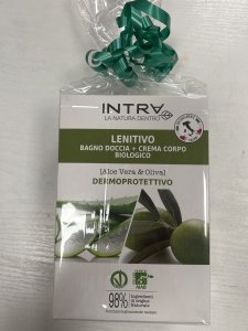 Bagno doccia  LENITIVO  Bagno doccia più crema corpo biologico aloe vera e oliva