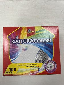CATTURA COLOre in lavatrice 100 pezzi PACCO SCORTA