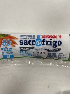 Sacchetti gelo  pacco scorta  CONFEZIONE CONVENIENZA 80 Pezzi MEDIUM 23x32